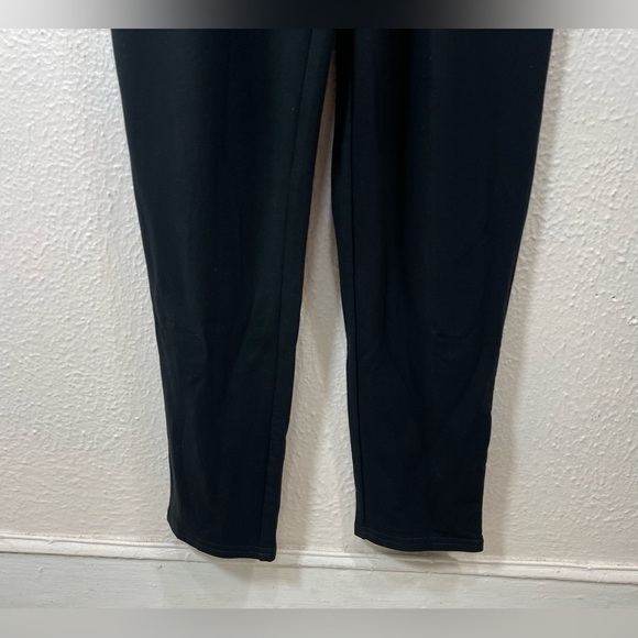 Garnet Hill Black Traverse Knit Jumpsuit Black Women’s Small Pockets Drawstring - Picture 9 of 13